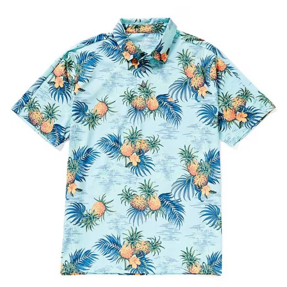 NWT Tommy Bahama IslandZone Palm Desert Pina Isle Short Sleeve Polo Shirt - Picture 2 of 10